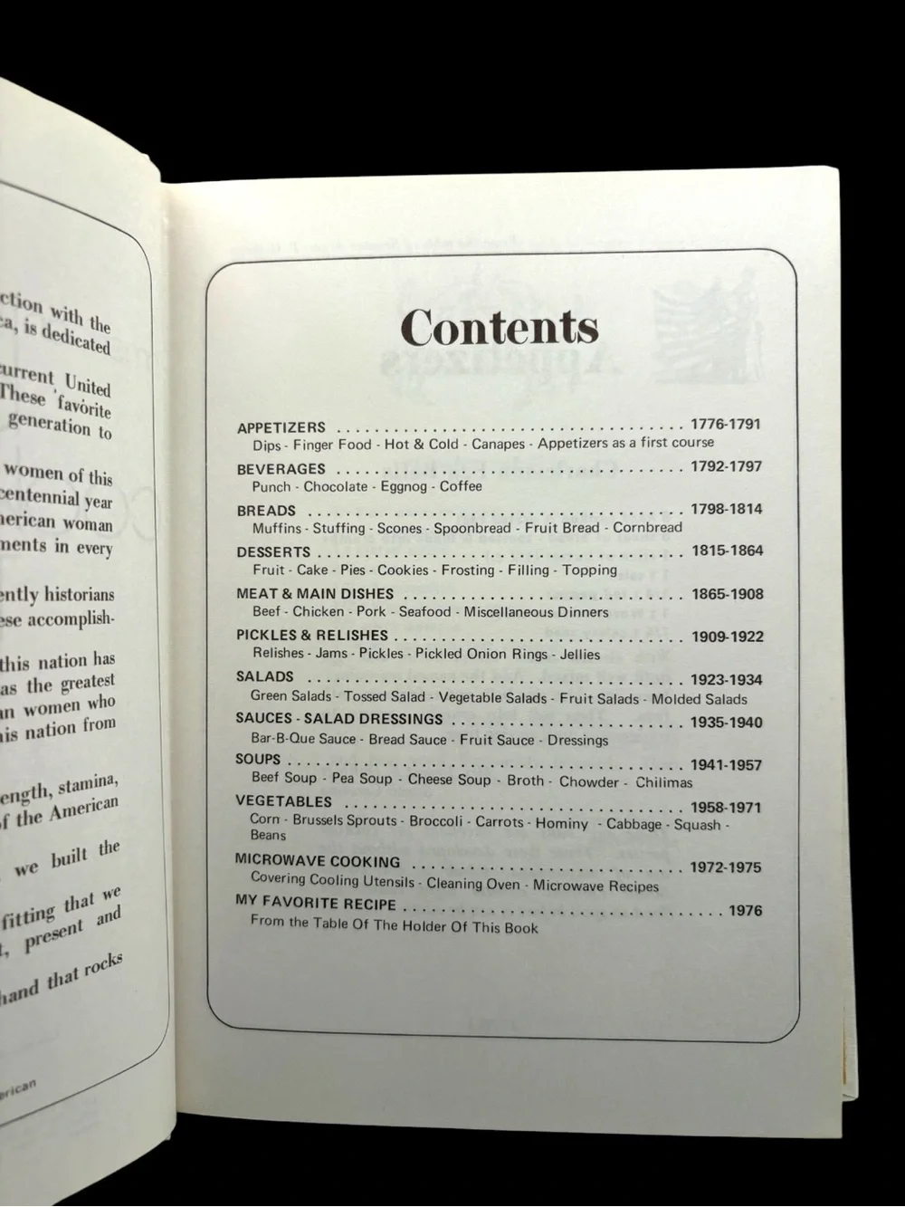 VTG 1975 American Women’s Bicentennial Cook Book 1776 to 1976 Hardcover EUC USA